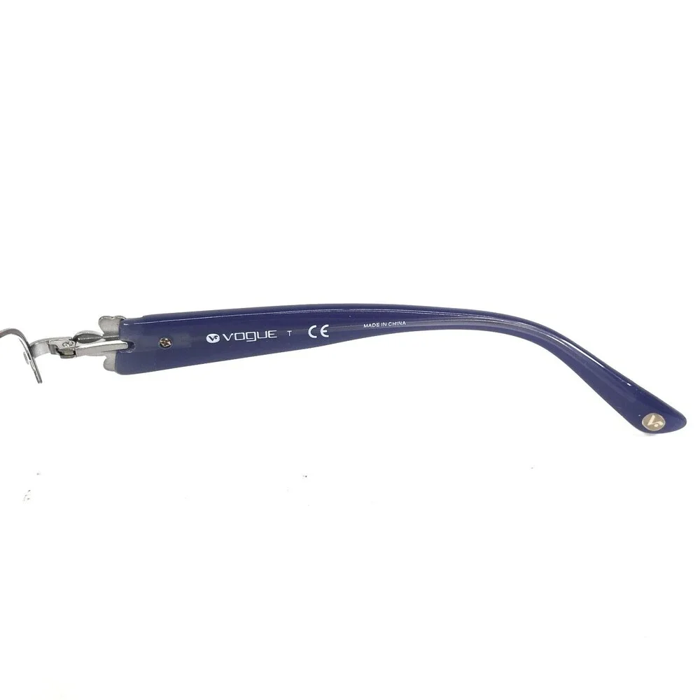 Vogue Eyeglasses Frames VO3779-B 548 Blue Silver Bows Crystals 51-17-135